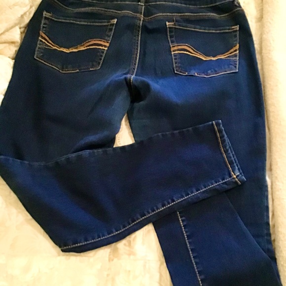 SO Jegging blue size 15 zipper stretch pockets ❤️ good fit - Picture 2 of 5
